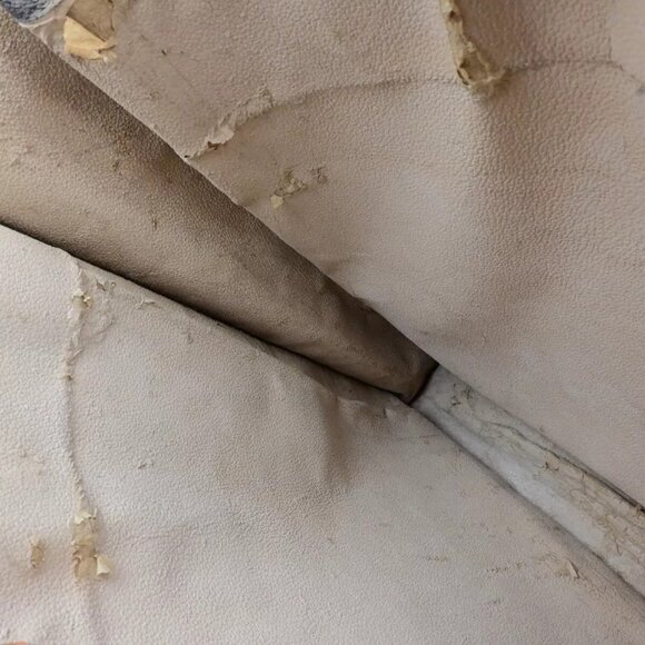 LOUIS VUITTON Logo Sac Plat Hand Tote Bag Monogram Leather Brown - Picture 4 of 15